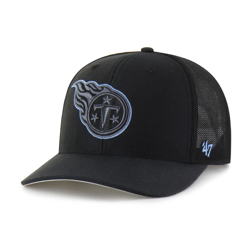 Casquette noire « Trophée Blackball Flex » des Titans du Tennessee pour homme, modèle 1947
