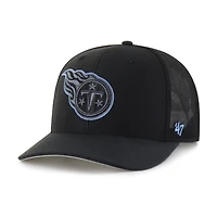 Casquette noire « Trophée Blackball Flex » des Titans du Tennessee pour homme, modèle 1947