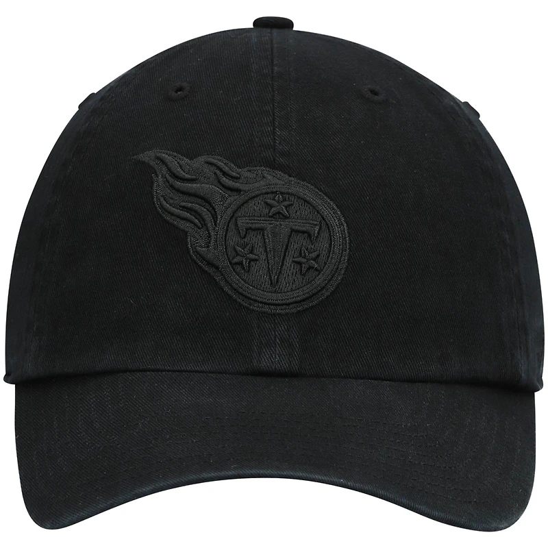 Men's '47 Black Tennessee Titans Team Tonal Clean Up Adjustable Hat