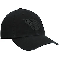 Men's '47 Black Tennessee Titans Team Tonal Clean Up Adjustable Hat
