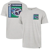 Men's '47  Gray Tennessee Titans Chrome Plate Franklin T-Shirt