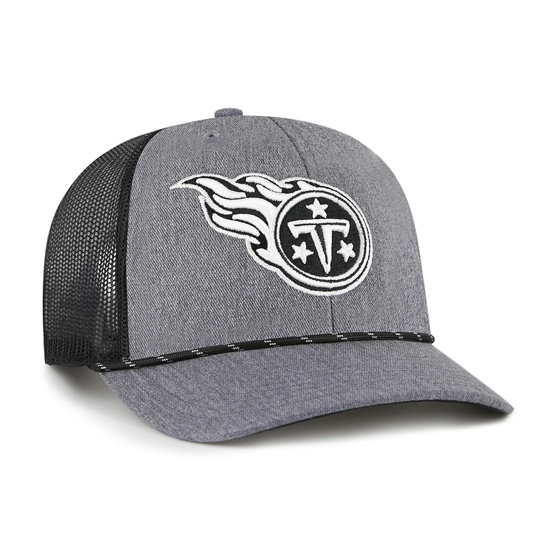 Casquette ajustable en corde de carbone des Titans du Tennessee '47 pour homme, couleur anthracite chiné