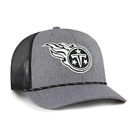 Casquette ajustable en corde de carbone des Titans du Tennessee '47 pour homme, couleur anthracite chiné