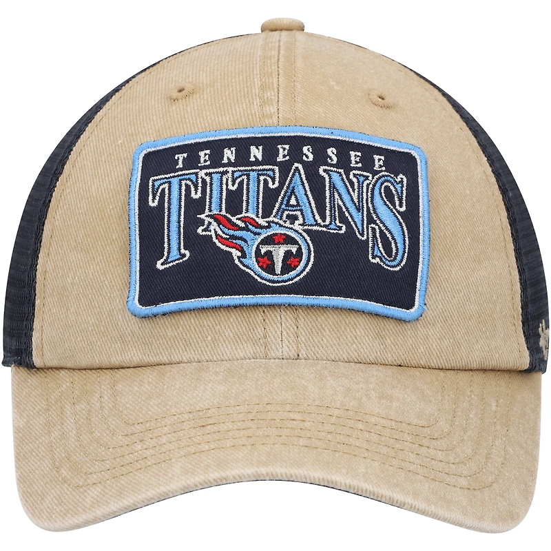 Casquette réglable '47 Kaki Tennessee Titans Dial Trucker Clean Up pour homme