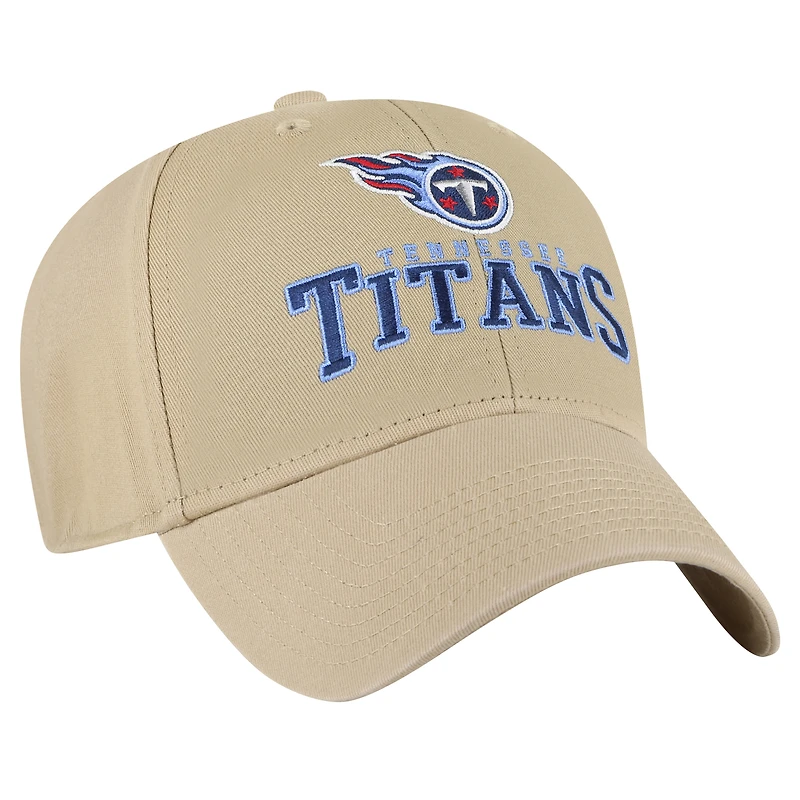 Men's '47 Khaki Tennessee Titans Powell MVP Adjustable Hat