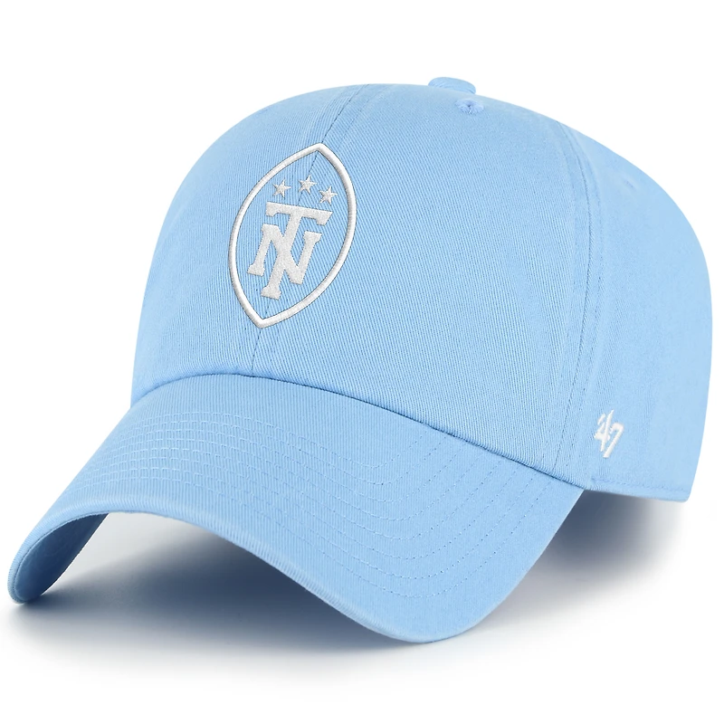 Men's '47  Light Blue Tennessee Titans Secondary Logo Clean Up Adjustable Hat