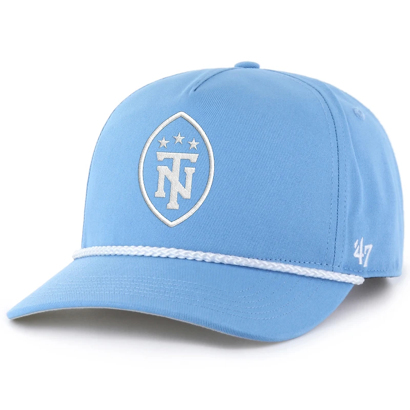 Men's '47 Light Blue Tennessee Titans Secondary Logo Rope Hitch Adjustable Hat
