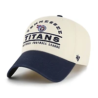 Men's '47  Natural Tennessee Titans Windham Clean Up Adjustable Hat