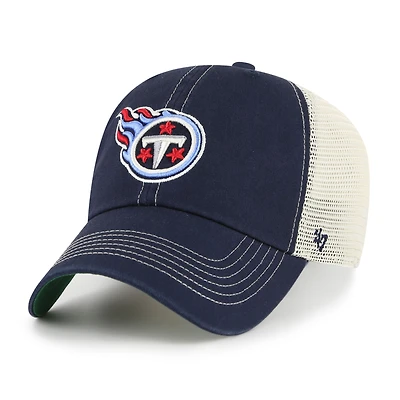 Men's '47  Navy/Natural Tennessee Titans Trawler Trucker Clean Up Adjustable Hat