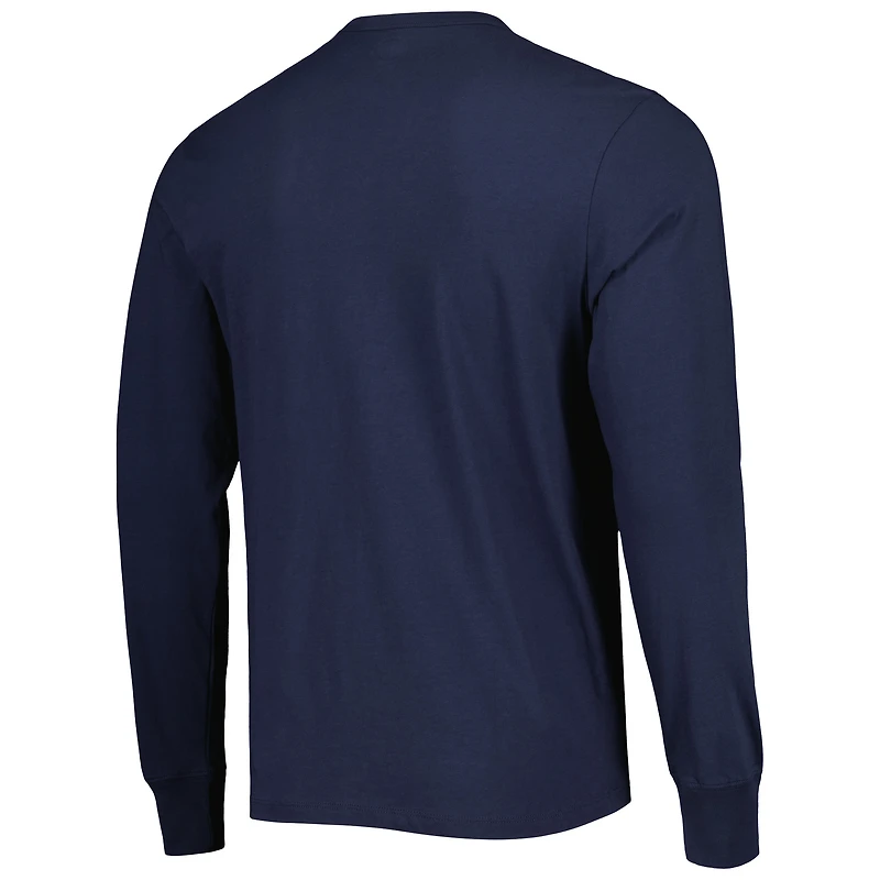 Men's '47 Navy Tennessee Titans Brand Wide Out Franklin Long Sleeve T-Shirt
