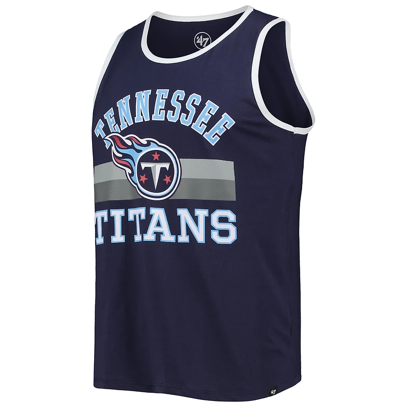 Men's '47 Navy Tennessee Titans Edge Super Rival Tank Top