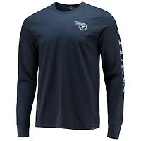 T-shirt à manches longues pour homme '47 Navy Tennessee Titans Franklin
