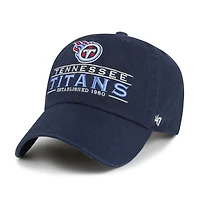Casquette réglable '47 Navy Tennessee Titans Vernon Clean Up pour hommes