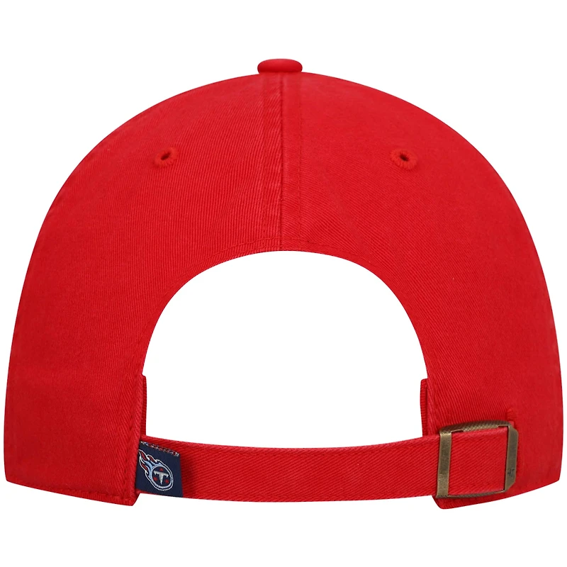 Casquette ajustable '47 Red Tennessee Titans Clean Up pour homme