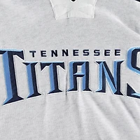 Men's '47 Tennessee Titans Heather Gray Gridiron Lace-Up Pullover Hoodie