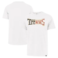 T-shirt Franklin '47 blanc avec drapeau des Titans du Tennessee pour hommes