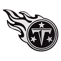 Men's Antigua Black Tennessee Titans Metallic Logo Legacy Full-Zip Hoodie