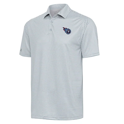 Polo gris Antigua pour homme, équipe des Titans du Tennessee