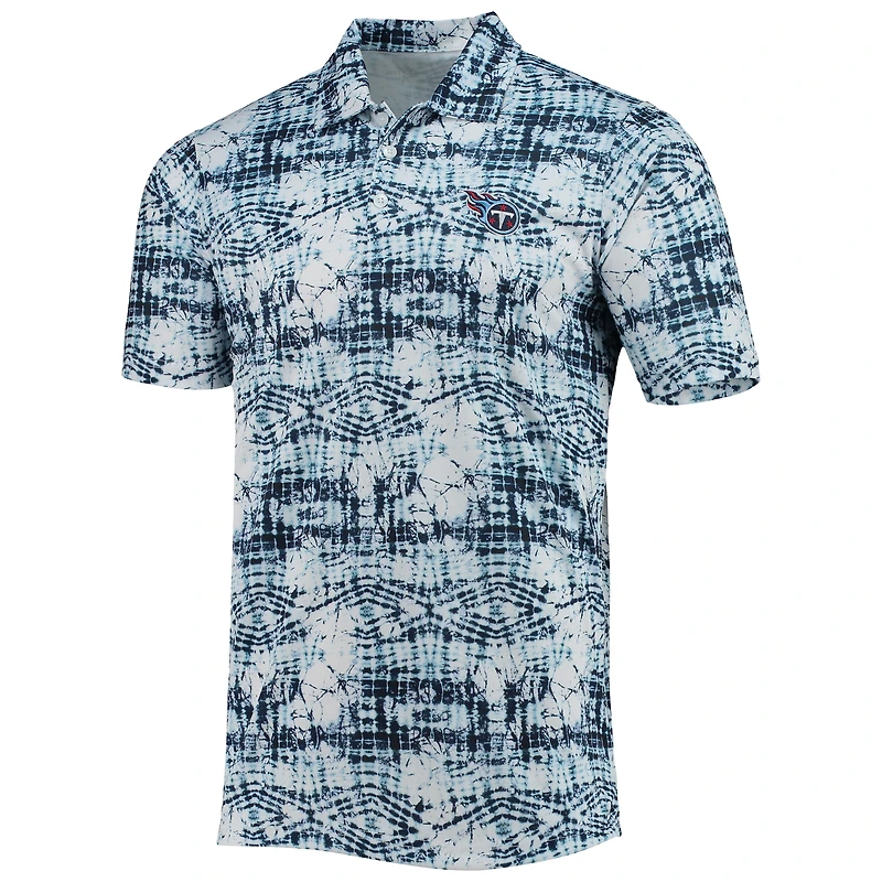 Polo bleu marine Antigua pour homme, motif vif des Titans du Tennessee