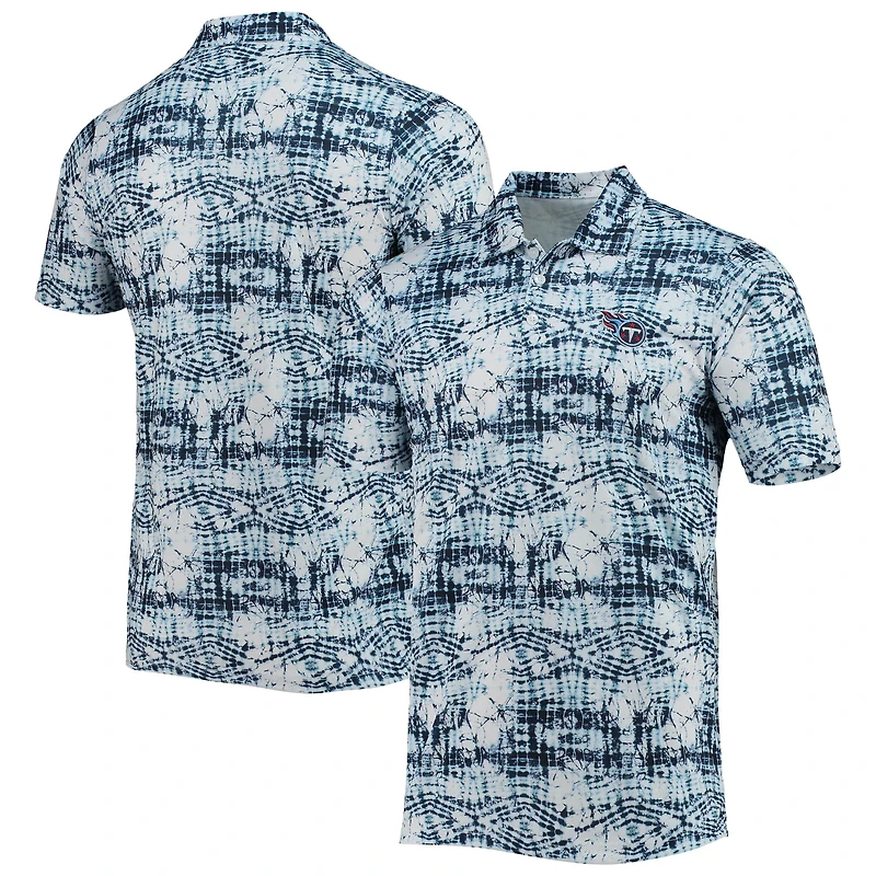 Polo bleu marine Antigua pour homme, motif vif des Titans du Tennessee