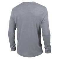 Men's Champion Charcoal Tennessee Titans Ultimate Tri-Blend Long Sleeve T-Shirt
