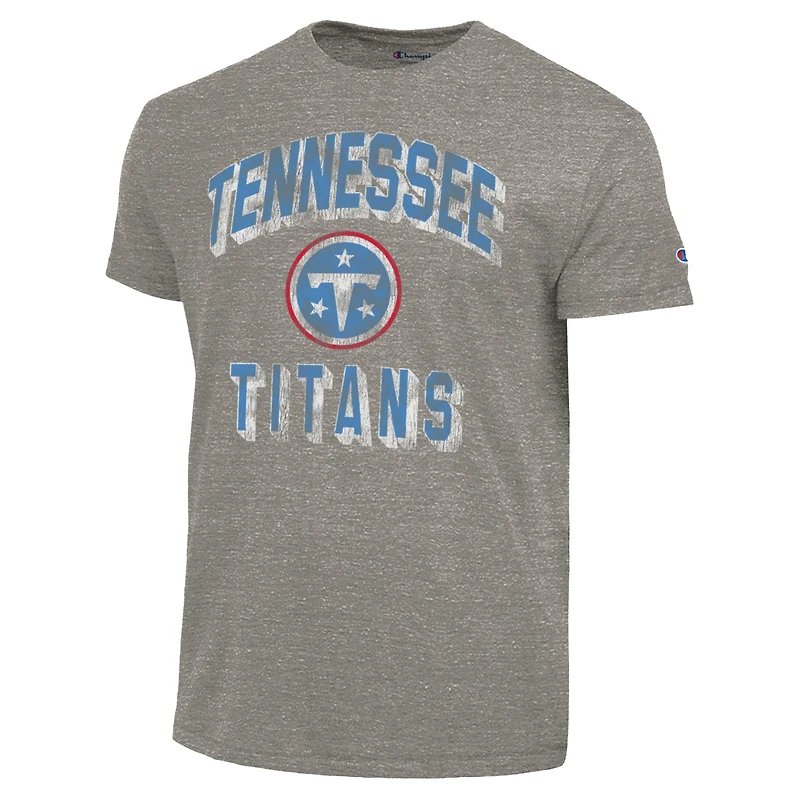 Men's Champion  Light Blue Tennessee Titans Ultimate Tri-Blend T-Shirt