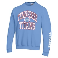 Sweat-shirt en polaire Powerblend bleu clair Champion pour homme, Tennessee Titans