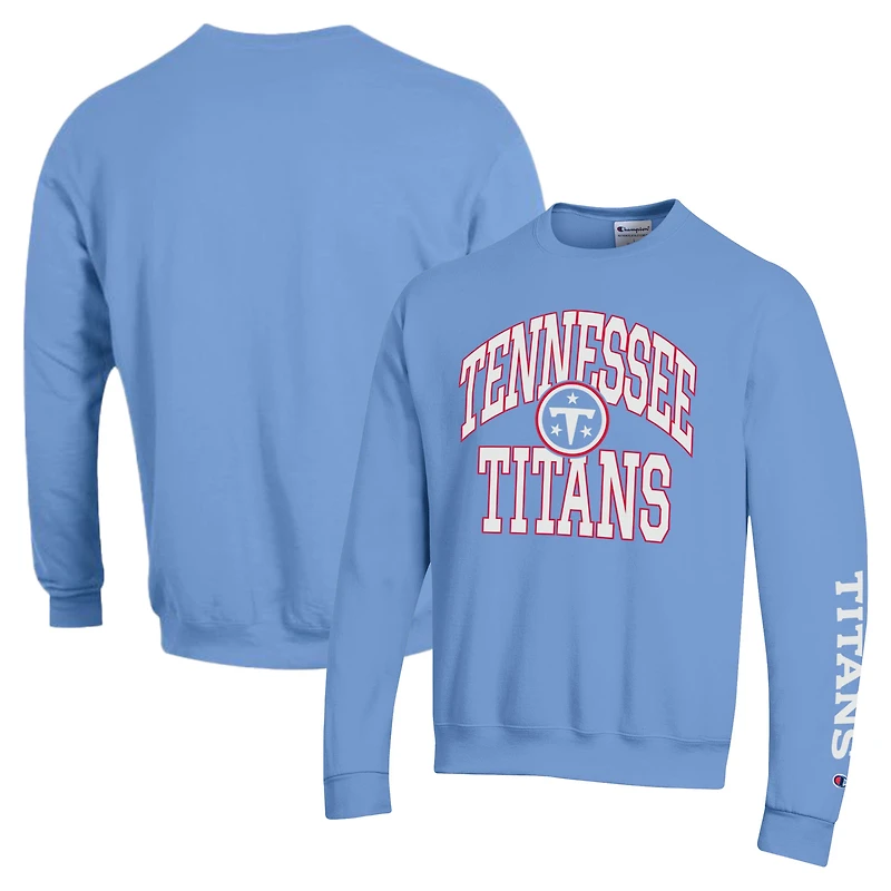 Men's Champion Light Blue Tennessee Titans Powerblend Fleece Sweatshirt