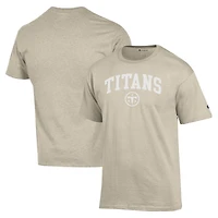 T-shirt Champion Oatmeal Tennessee Titans pour homme
