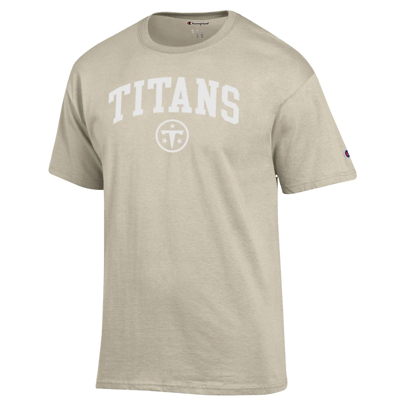 T-shirt Champion Oatmeal Tennessee Titans pour homme