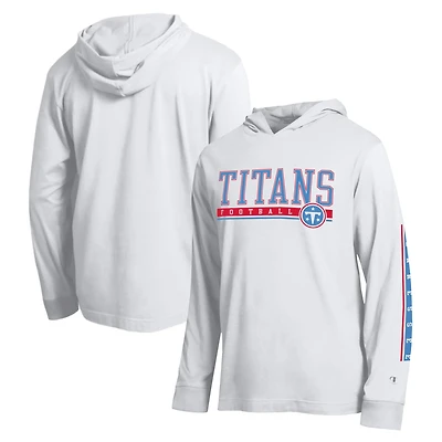 T-shirt à capuche Champion blanc Tennessee Titans All Star pour homme