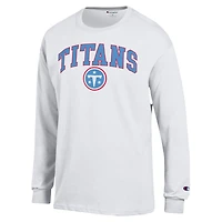 Men's Champion Light Blue Tennessee Titans Arch Over Logo Long Sleeve T-Shirt