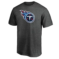 Men's  Charcoal Tennessee Titans Primary Logo T-Shirt