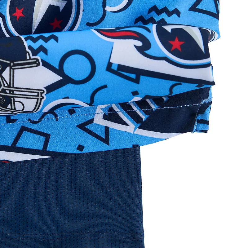 Maillot de bain Chubbies bleu Tennessee Titans Game Day Fit classique doublé pour homme