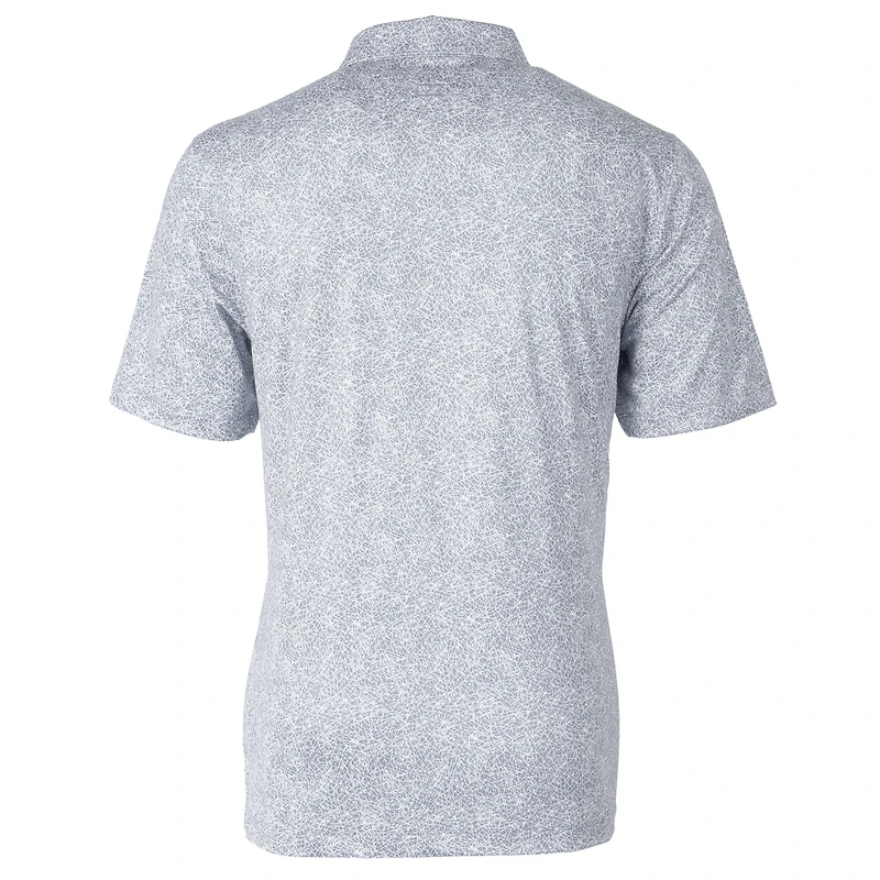 Polo extensible gris à imprimé Pike Constellation pour homme, modèle Cutter & Buck, avec casque des Titans du Tennessee