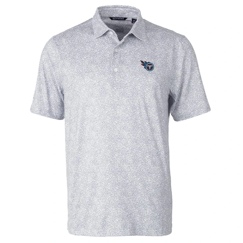 Polo extensible gris à imprimé Pike Constellation des Titans du Tennessee pour homme, Cutter & Buck