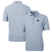 Polo recyclé à imprimé botanique et piqué écologique pour homme, bleu marine, Cutter & Buck, Tennessee Titans Helmet Virtue
