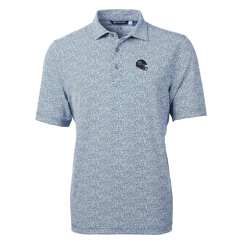 Polo recyclé à imprimé botanique et piqué écologique pour homme, bleu marine, Cutter & Buck, Tennessee Titans Helmet Virtue