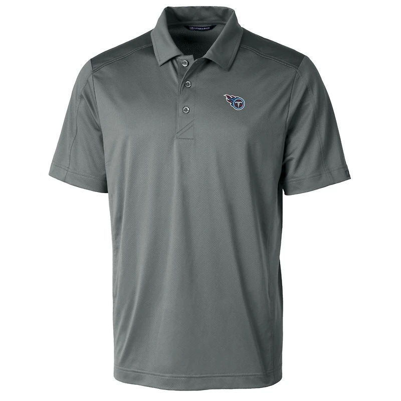 Polo extensible texturé Prospect pour homme Cutter & Buck Steel Tennessee Titans, grandes tailles