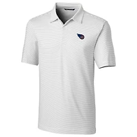 Polo extensible à rayures crayon Forge pour homme, blanc, Cutter & Buck, Tennessee Titans, grandes tailles