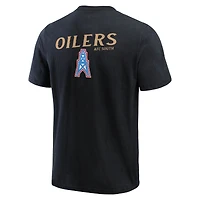 T-shirt Henley délavé noir pour homme de la collection Darius Rucker Fanatics Tennessee Titans