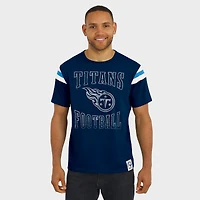 Men's Darius Rucker Collection by Fanatics  Navy Tennessee Titans Football Stripe Sleeve T-Shirt