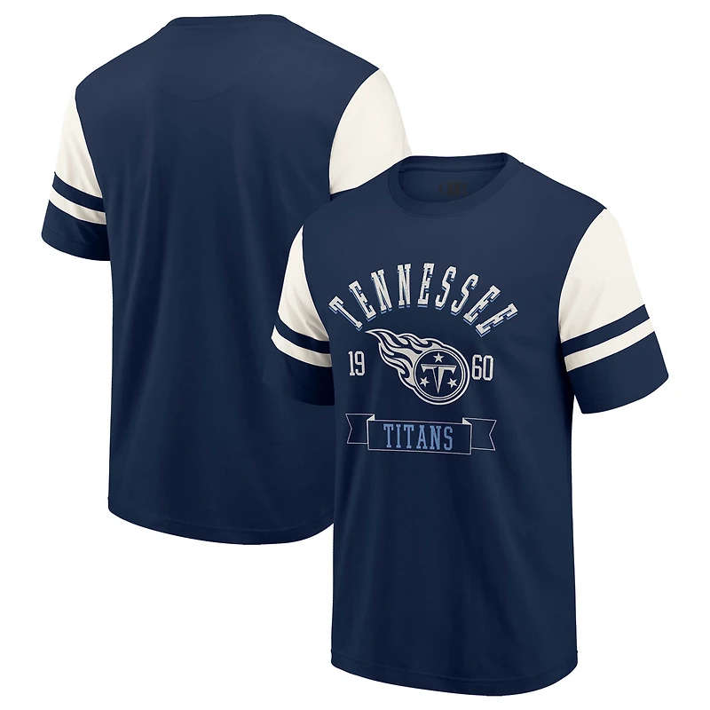 T-shirt de football américain bleu marine pour homme Darius Rucker Collection by Fanatics, Tennessee Titans