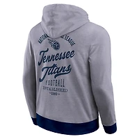 Sweat à capuche en tricot ton sur pour homme de la collection Darius Rucker Fanatics, bleu marine, Tennessee Titans