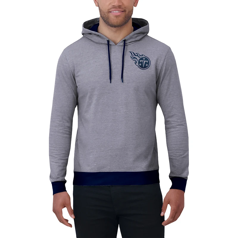 Sweat à capuche en tricot ton sur pour homme de la collection Darius Rucker Fanatics, bleu marine, Tennessee Titans