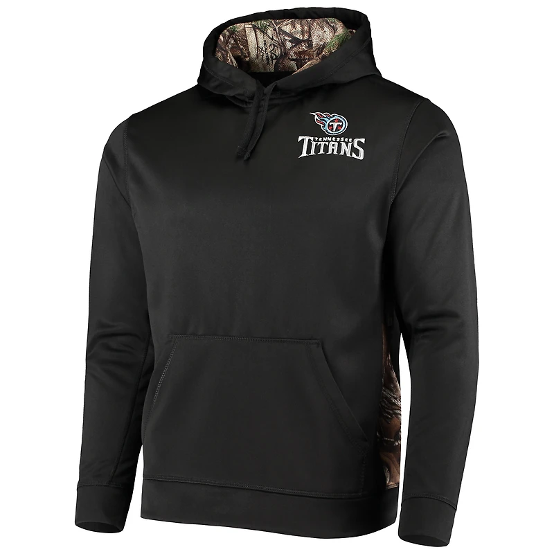 Men's Dunbrooke Black/Realtree Camo Tennessee Titans Logo Ranger Pullover Hoodie