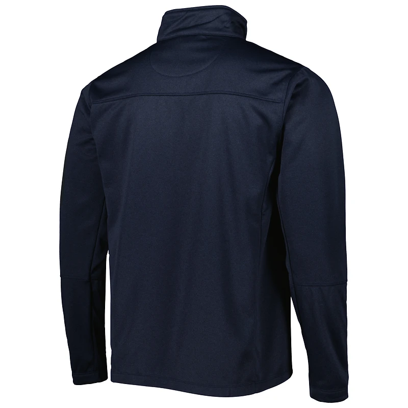 Veste Dunbrooke Heather Navy Tennessee Titans Freestyle Tech Fleece Full-Zip pour homme