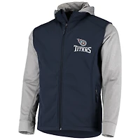 Men's Dunbrooke Navy/Gray Tennessee Titans Alpha Full-Zip Jacket