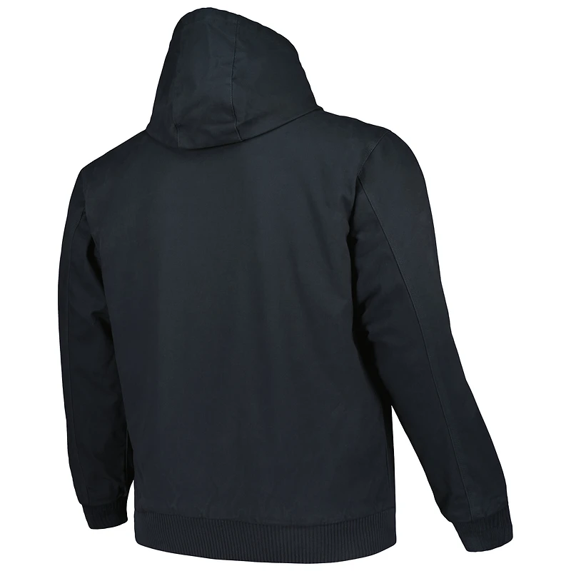 Men's Dunbrooke Navy Tennessee Titans Big & Tall Dakota Canvas Hoodie Full-Zip Jacket