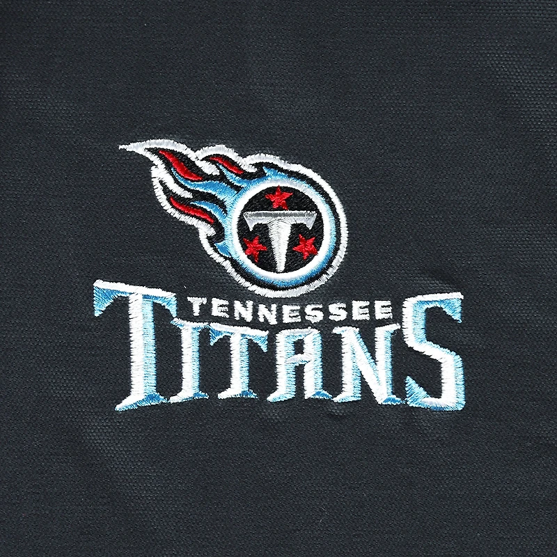 Men's Dunbrooke Navy Tennessee Titans Big & Tall Dakota Canvas Hoodie Full-Zip Jacket